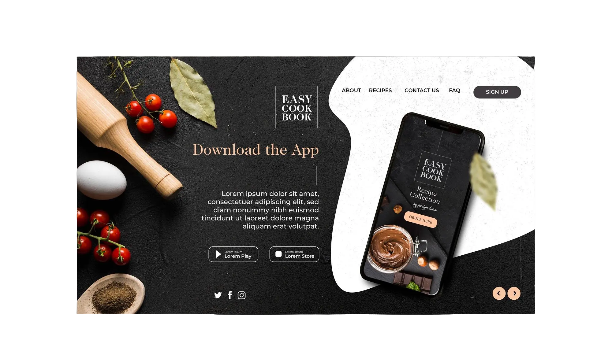 Restaurant Website Gestaltung